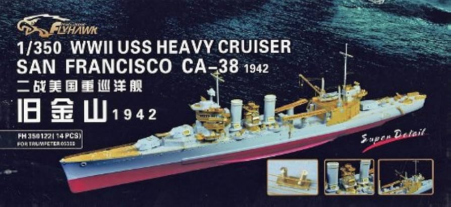 トランペッター 1/350 米海軍 サンフランシコ CA-38 1944 プラモデル Amazon.com: Trumpeter 1/350 Scale USS San Francisco CA38